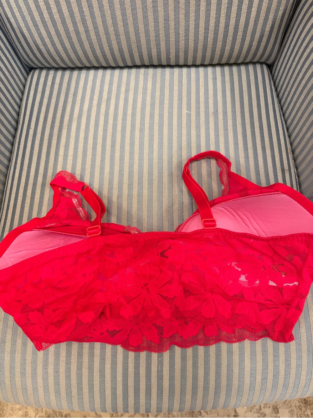 Victoria's Secret Red Lace Longline Bralette - Picture 3 of 4
